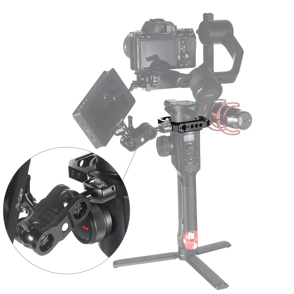 SmallRig монтажный зажим для MOZA Air 2 Gimbal стабилизатор быстросъемный стержень зажим с натовским Рельсом и резьбовыми отверстиями-2328