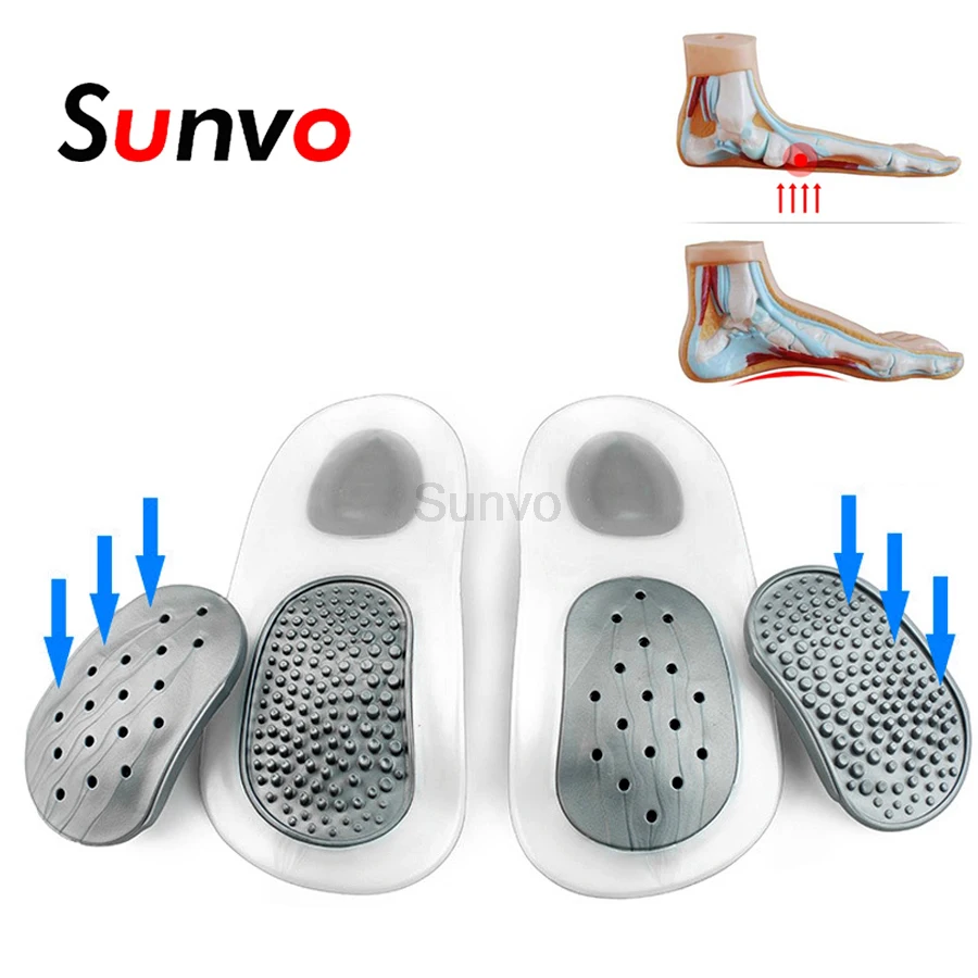 

Orthopedic Insole for Flat Foot Arch Support X/O Leg Shoe Pads Silicon Insoles for Men Women Orthotic Cushion Insert Shoes Soles