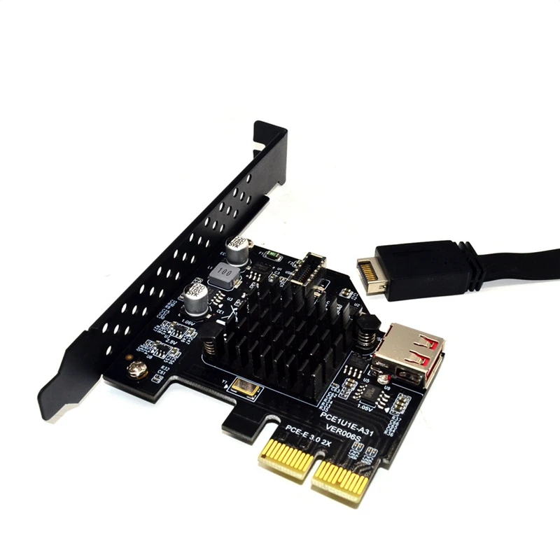 Добавить на карту Pci Express 3 0 Usb 1 E карта Pcie адаптер Raiser Type Usb3.1 Gen2 10 Гбит/с + Usb2.0