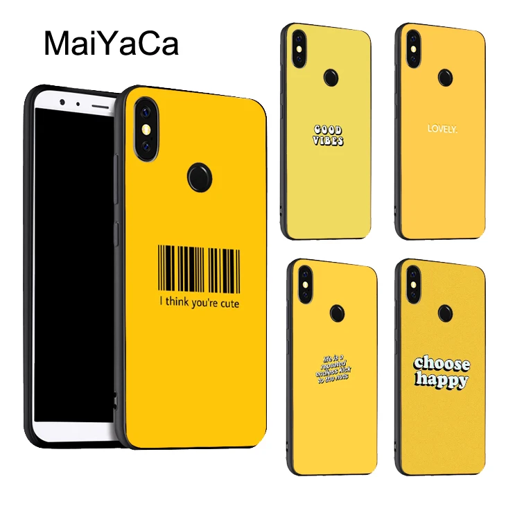 

MaiYaCa Honey Yellow Aesthetic Quotes Phone Case For Xiaomi Redmi Note 7 5 6 Pro 5A S2 6A 4X K20 Mi 9 8 6X A2 Mix 2S Max 2 3