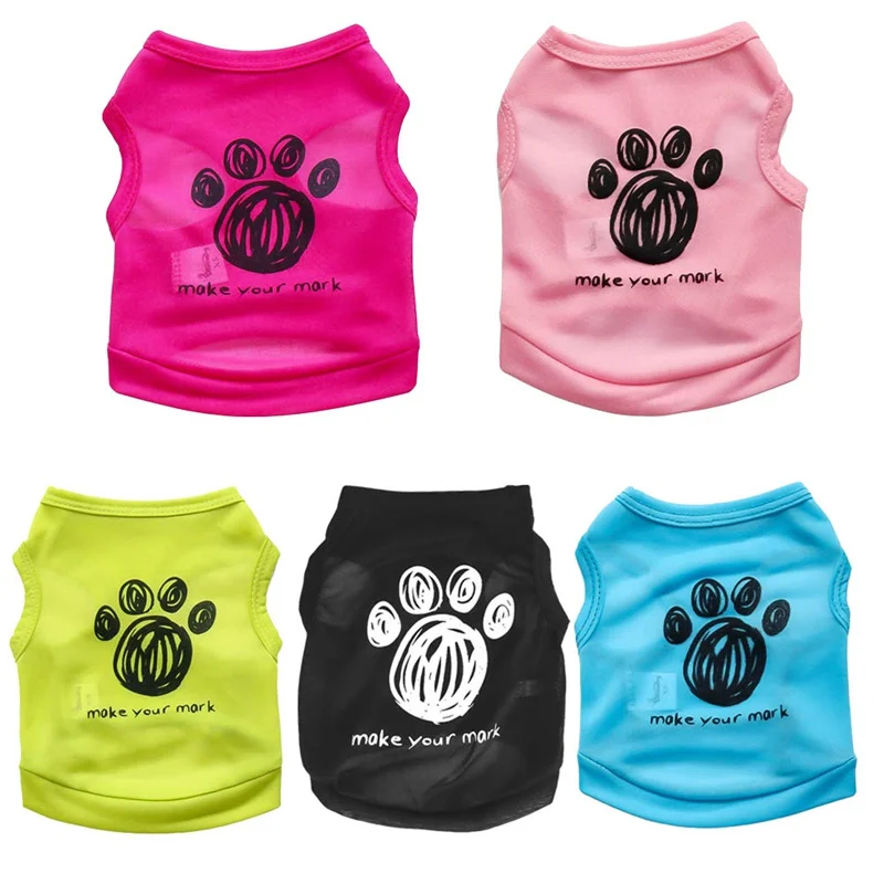 Small Dog Cat Puppy Vest T-Shirt Coat Pet Clothes Summer Apparel Costumes Trendy Soccer Jerseys