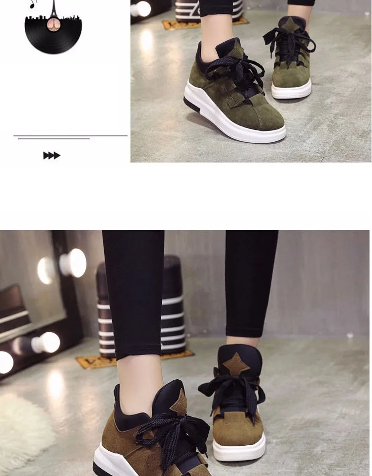 2017 new women running shoes breathable sports shoes ladies thick bottom height Increasing Shoes lightweight women shoes (7)