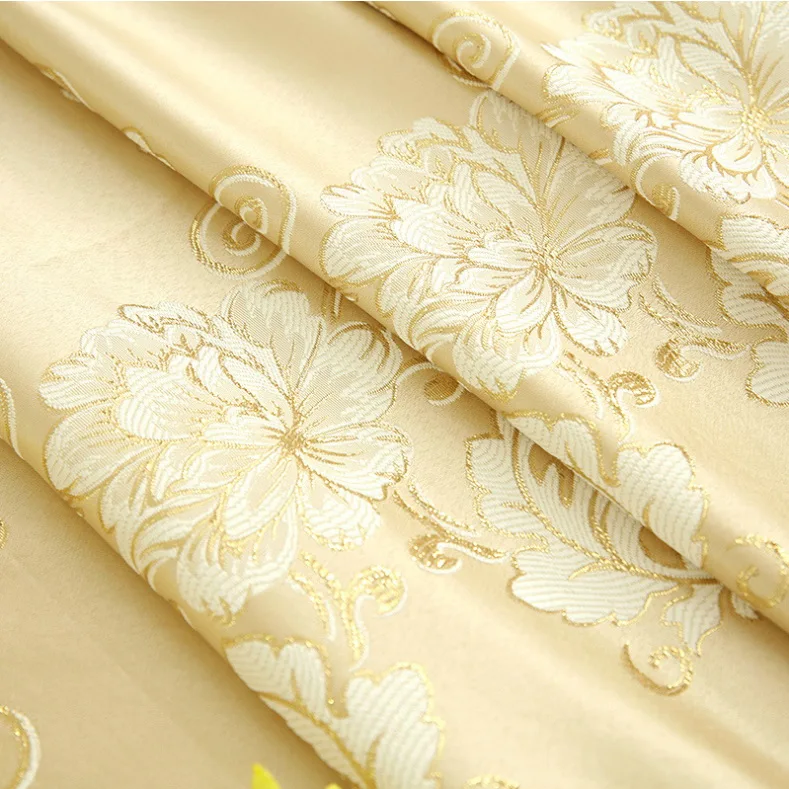Роскошные шторы комплект жаккардовые тюль для гостиная ткань плотные спальня декоративный Текстиль для дома