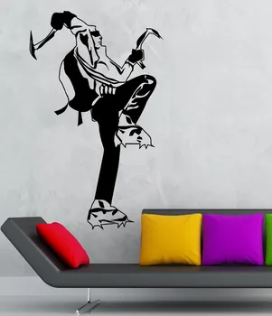 

Climbing Sticker Climbers Decal Extreme Sports Posters Vinyl Wall Decals Parede Decor Mural 19 Color Choose Climbing Sticker