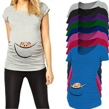 European American Summer Apparel font b Maternity b font Tops for Pregnancy Women Plus Size Pregnant
