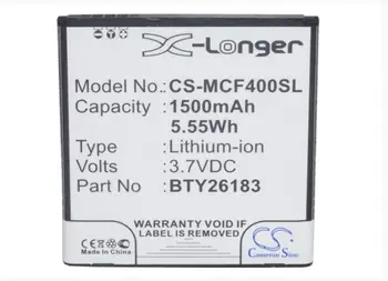 

Cameron Sino 1500mAh battery for MOBISTEL Cynus F4 MT-7521B MT-7521w BTY26183 BTY26183Mobistel/STD Mobile, SmartPhone Battery