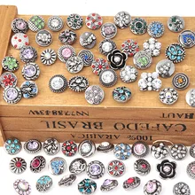Новинка 100 шт./лот смесь стразов кнопки металлические декоративные кнопки подходят 12 мм DIY оснастки браслет ювелирных изделий