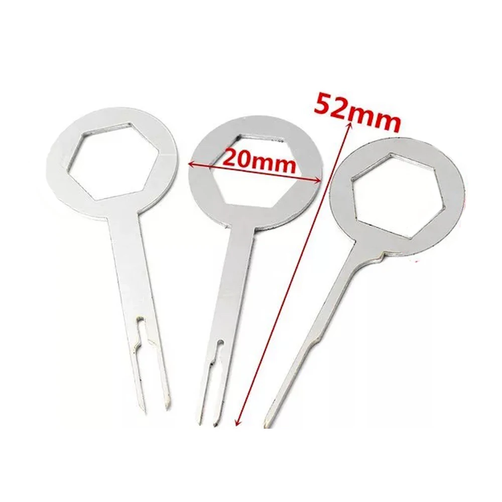 beler 3Pcs Car Terminal Removal Tool Wiring Connector Pin Release Extractor Puller for VW Audi Ford Mazda BMW Honda Honda-3