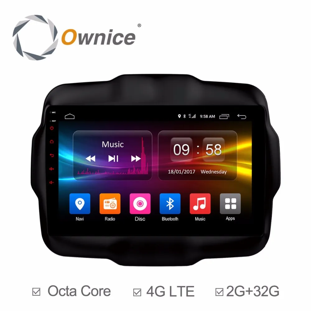 Android 6,0 Octa Core 2 ГБ Оперативная память+ 32 ГБ Встроенная память " dvd-плеер автомобиля Для Джип Ренегат компас cherokee gps Navi Радио стерео BT TPMS