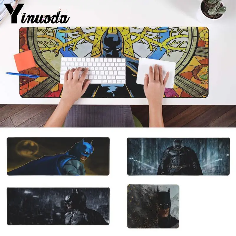 

Yinuoda Your Own Mats Batman Superhero Natural Rubber Gaming mousepad Desk Mat PC Computer Laptop Gaming Mouse pad