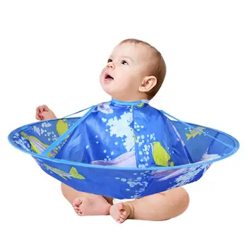 

Kids Barber Apron Children Infant Baby Hair Cutting Cape Flower Gown Salon Hairdresser Barber Apron With Steel Wire In Stock