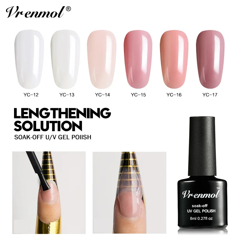 

Vrenmol Poly Gel Finger Extension Jelly Polygel Quick Building Nail Art Tips Extend Camouflage UV Builder 8ml Gel Polish Varnish