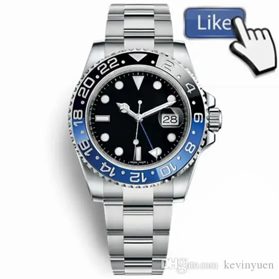 

New Master Ceramic Bezel Mens Watches Glide Lock Clasp Strap Automatic Blue Black Watch Sports Crown Watch Wristwatch Orologio R