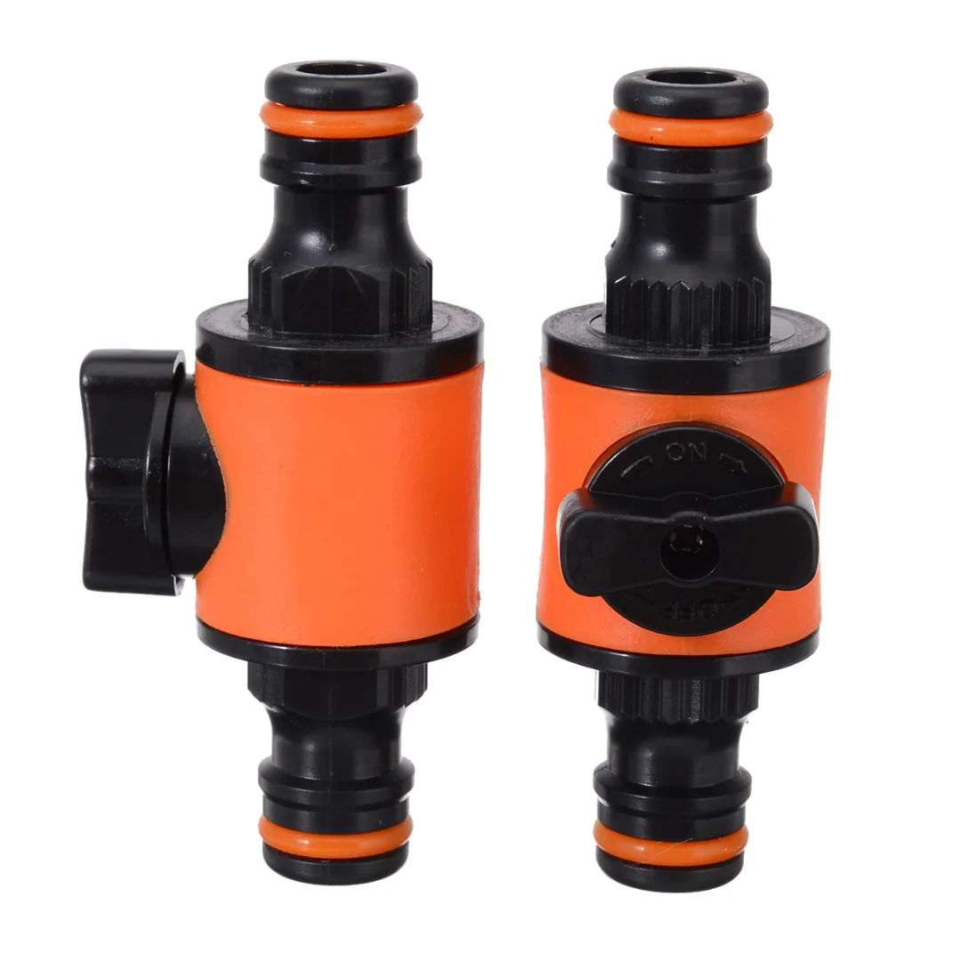 Mayitr 1/2 Threaded Garden Hose Pipe In line Tap Shut Off Valve Adapter Fitting Home Garden Water Connectors