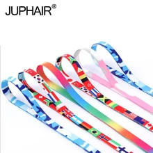 1 Pair New Fashion Lace Printing Rainbow Flat Gradient Men Women Sports Canvas Shoe Colorful Rice Laces Color Gradient Shoelaces