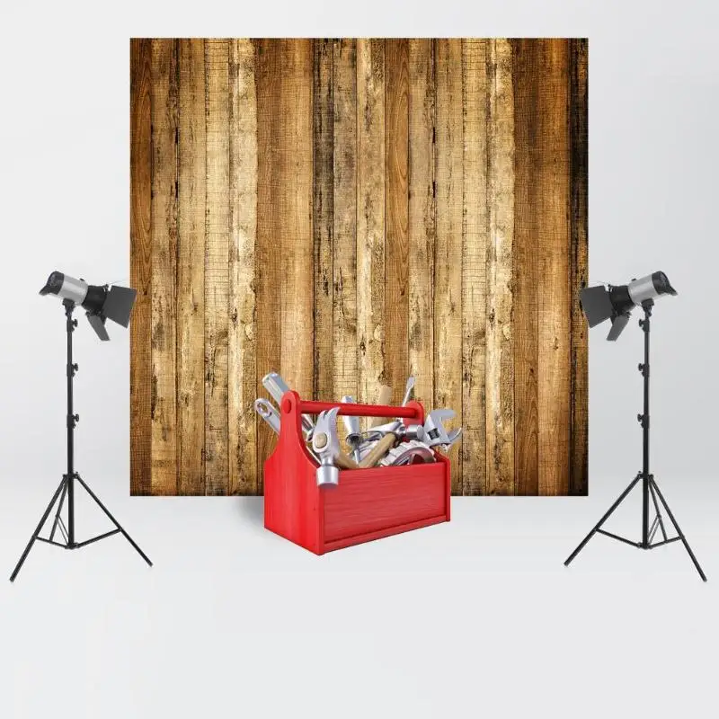 ALLOYSEED 3 Size Retro Wooden Board Planks Texture Photography Background Cloth Studio Phone Light Box Photo Backdrop For Food