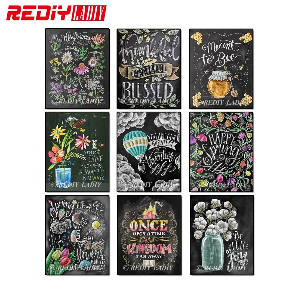 MF84725A  REDIY LADIY Full Square Diamond Painting Cross Stitch Mosaic Pattern Diamond Embroidery Flowers Spring Room Decor Arts & Crafts