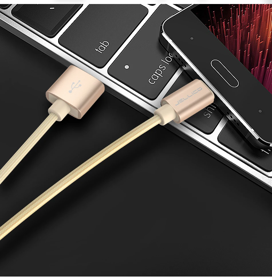 Jellico usb type-C кабель для быстрой зарядки USB C кабель для samsung Galaxy S9 S8 Oneplus 6 нейлоновый плетеный кабель для синхронизации данных type-C