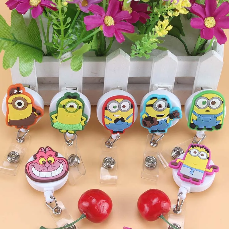 

Foreign trade Mini lovelyCartoon Animal Retractable Badge Reel Student Nurse Exihibiton ID Name Card Badge Holder Office Supplie
