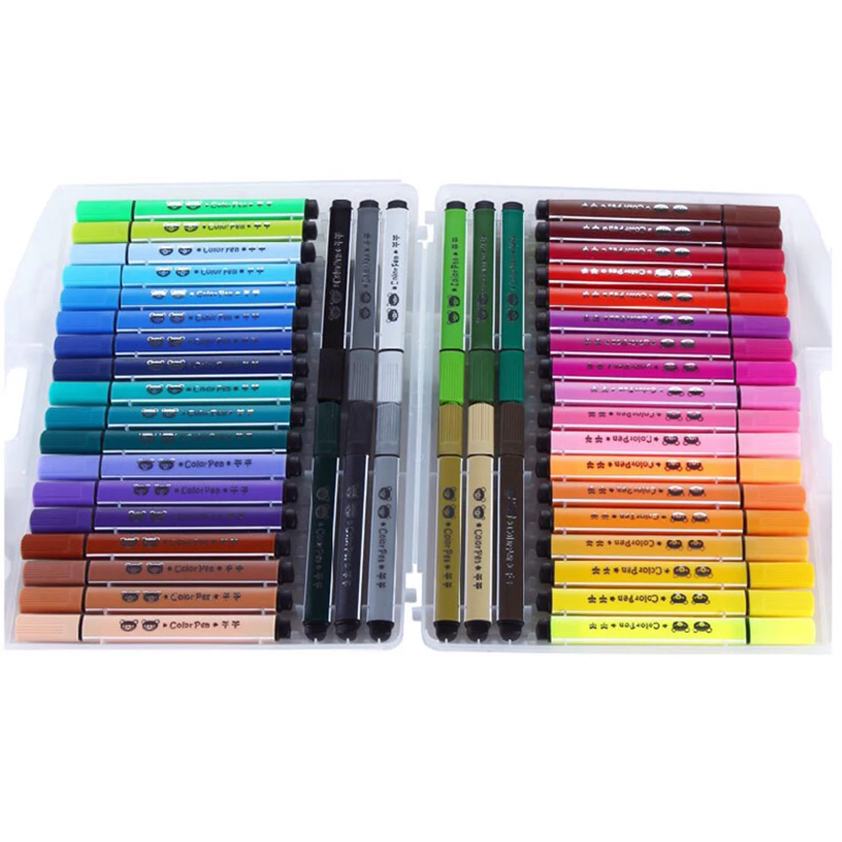 

12/18/24/36/48 Color pen art marker drawing set colors children watercolor pen safe non-toxic water washing graffiti