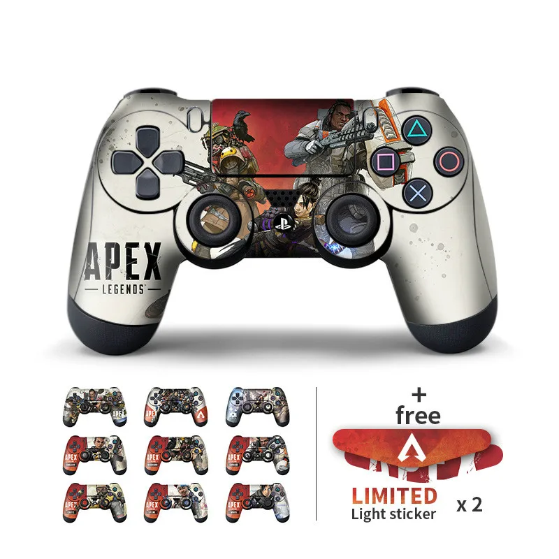 

Yoteen Sticker For PS4 Pro Slim Sticker Apex legends Heros Dualshock 4 Controllers Sticker Light Bar Sticker