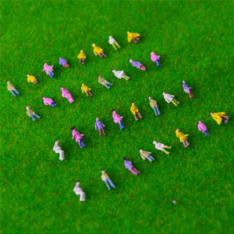 200pcs  scale train building people Painted Model Train Passenger People Figures Scale23