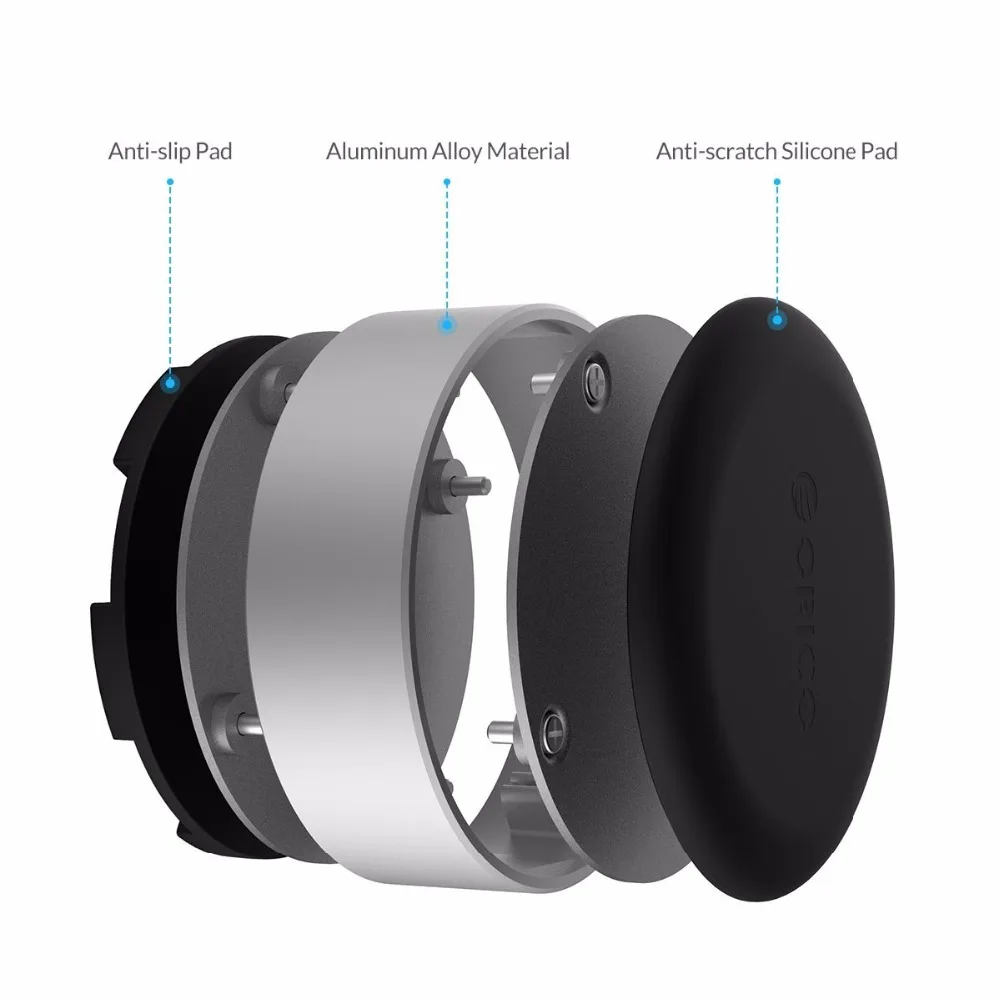 ORICO Портативная Алюминиевая Подставка для ноутбука, теплоотводящая подставка для MacBook, lenovo, Asus, Dell и многое другое(ANS2