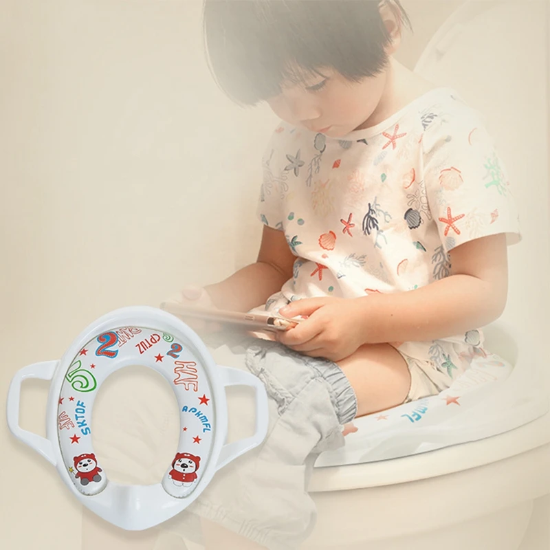 o Bebê Caçoa a Criança Potty Crianças Treinamento Higiênico Pedestal Assento Almofada Anel 3 Mamãe e Bebê