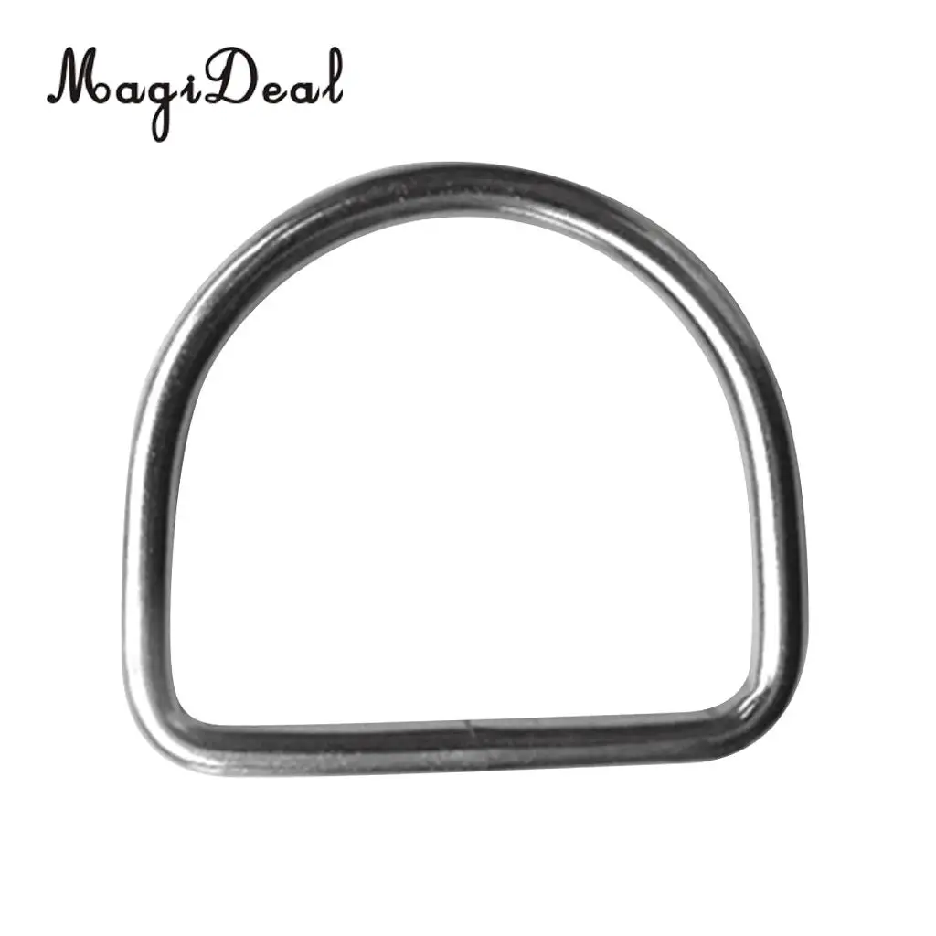 MagiDeal Scuba Dive 316 Stainless Steel D Ring for 5cm Weight Belt Webbing Accessories Buckle Hook Scuba Diving Surfing Climbing