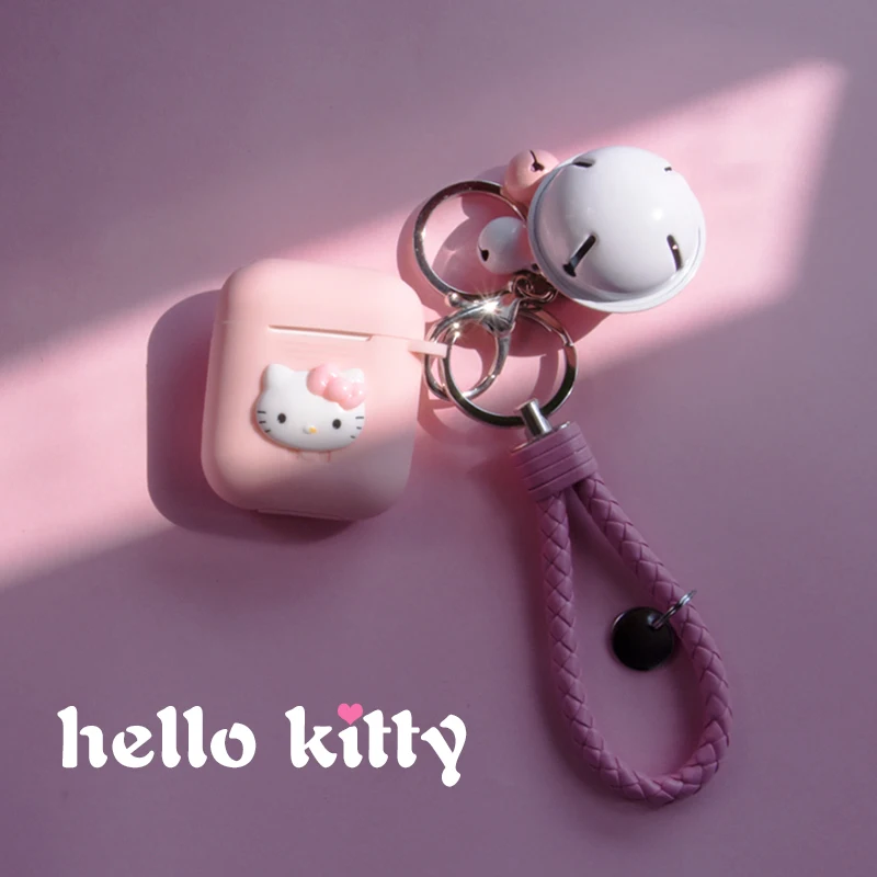 Мультяшный силиконовый чехол hello kitty для Apple Airpods, bluetooth-наушники, аксессуары Airpod, защитный чехол