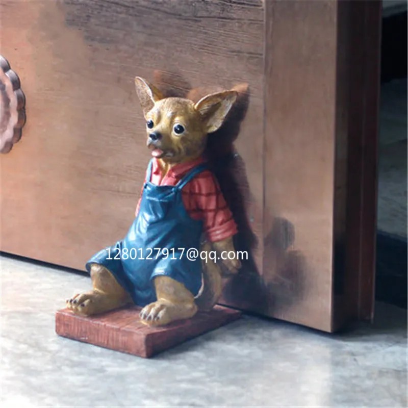 

Cute Puppy Statue Simulation Animal Dog Chihuahua Bookends Creative Home Decor Action Figure Collectible Model Toy P1317
