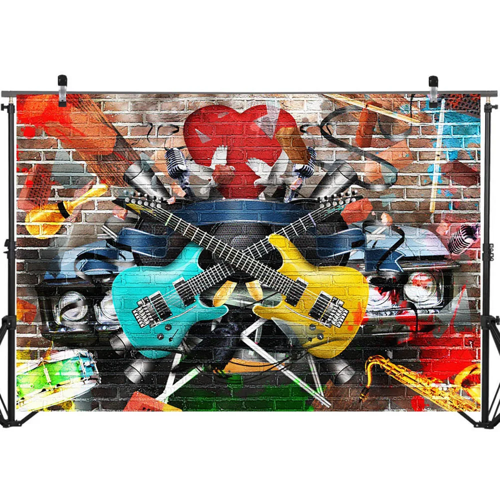 Neoback Back To The 80s Backdrop Graffiti Wall Hip Hop Birthday