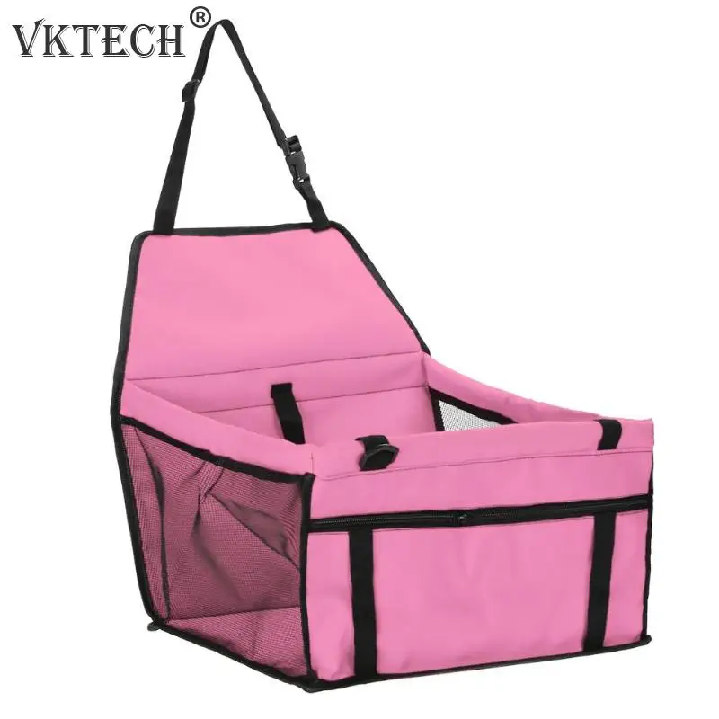 Складная сумка-переноска для домашних животных, сумка мешок Водонепроницаемый собака автомобильное кресло, корзина безопасно выполнять домик для кошки Щенок сумка; товары для домашних животных - Цвет: Розовый