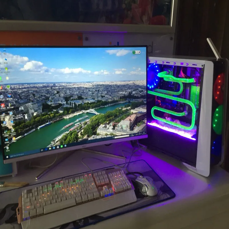 DC12V 5050 RGB СВЕТОДИОДНАЯ лента SMD IP20 лампа Диодная гибкая большой 4PIN контроллер