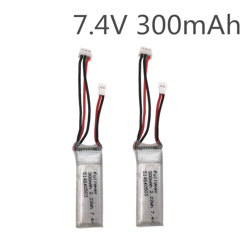 2 шт/7,4 V 300mAh 30c Li-Po батарея для WLtoys F959 самолет запасная часть XK DHC-2 A600 RC самолет