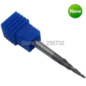 

carbide taper ball nose end mill R0.5*15*D4*50