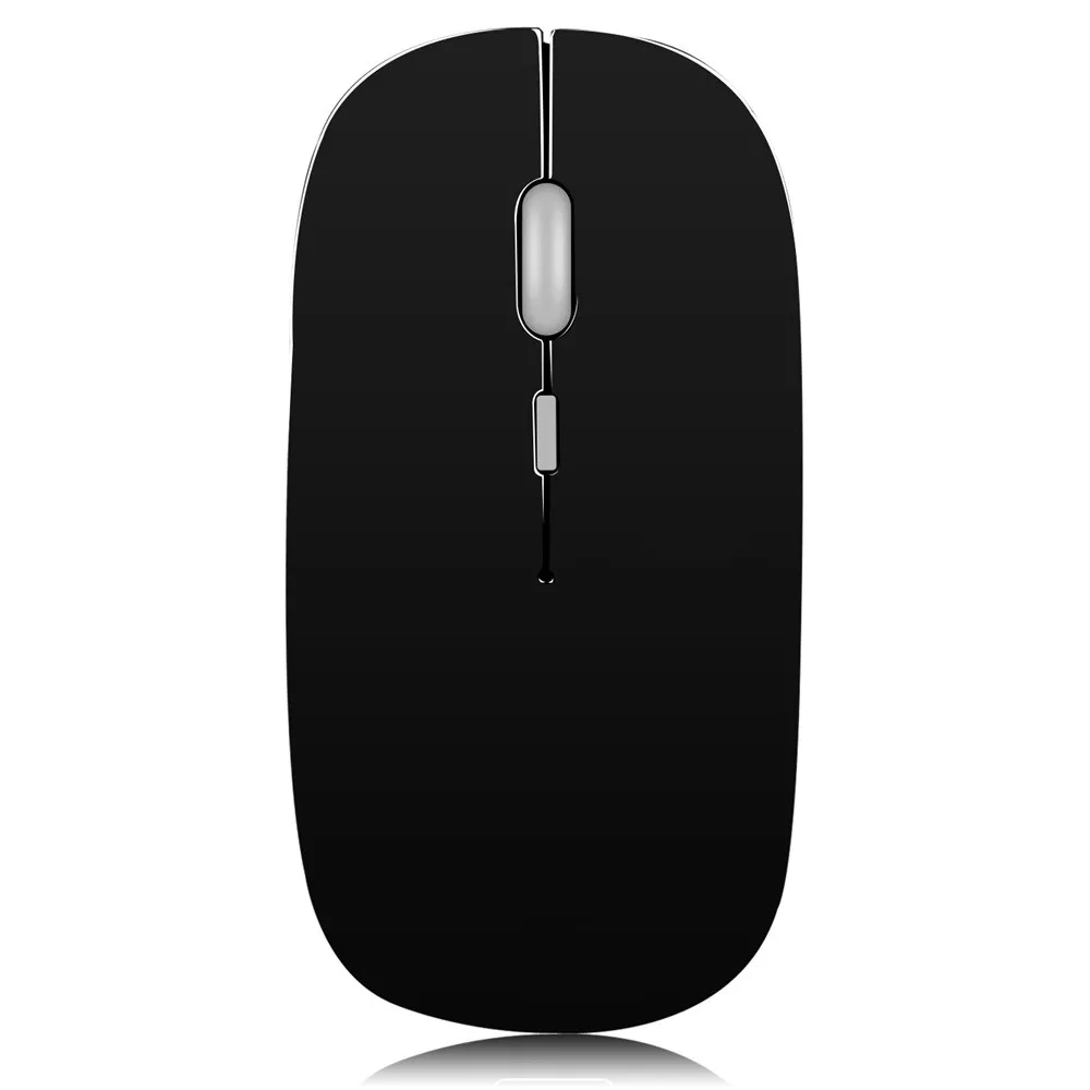 

VOBERRY USB Wireless Mouse 2.4GHz Ergonomic Rechargeable Gaming Mouse Muti-color LED Backlit Optical Mice 1600DPI For Loptop DD