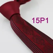 YIBEI coahella ties мужской обтягивающий галстук бордовый узел дизайн контрастная микрофибра черные цветы/полоски галстук узкий галстук