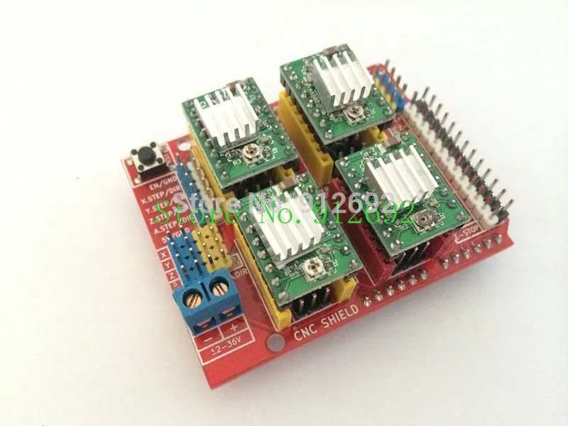 

New cnc shield v3 engraving machine / 3D Printer / + 4pcs A4988 driver expansion board for Arduino