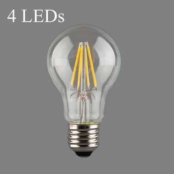 

15x E27 LED Filament Light Bulb Lamps 220V 4W 6W 8W 10W 12W 360 Degree Retro Candle Lamp Lighting Edison A60 White/ Warm white