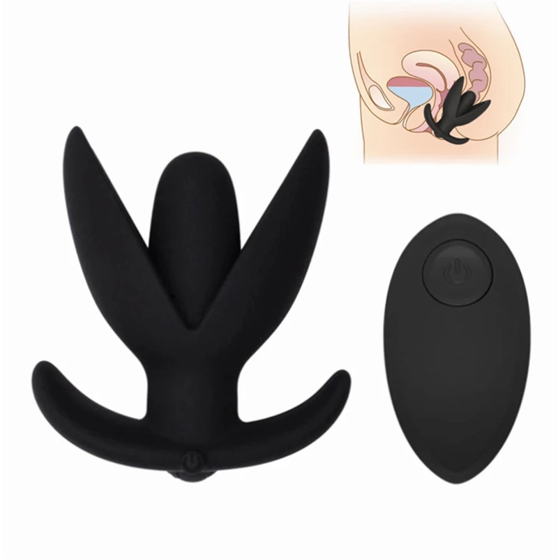 Goedkoop Afstandsbediening Anale Vibrators Siliconen Anale Expander 10 Snelheden Vibrerende Anaal Plug Butt Plug Masturbator Sex Toys Voor Mannen Vrouw