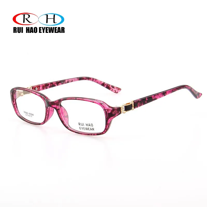 

Women Eyeglasses Frames Fashion TR90 Optical Eyewear Prescription Glasses Frames Rui Hao Eyewear Brand Rectangle Spectacles