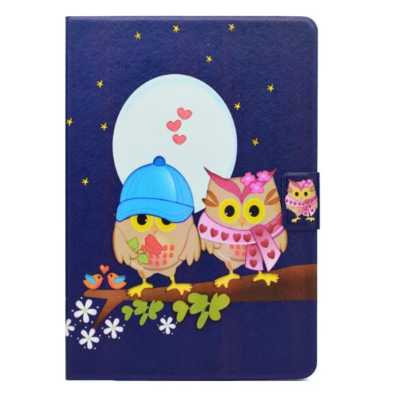 PU Leather Wallet Smart Case for Apple iPad Pro 10.5" 2017 Cover Tablet Accessory Stand Flip Unicorn Elephant Owls Hoesje Coque