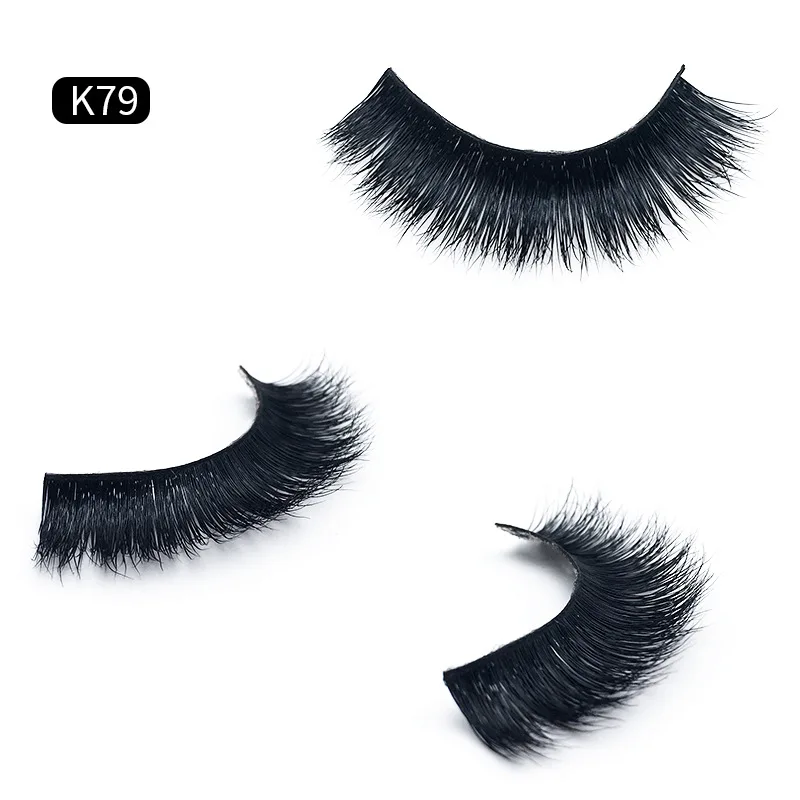 Mangodot Eyelash 3D Mink Lashes Luxury Hand Made Mink Eyelashes Thick Volume Upper Lashes Cruelty Free Mink False Eyelashes - Длина: K73