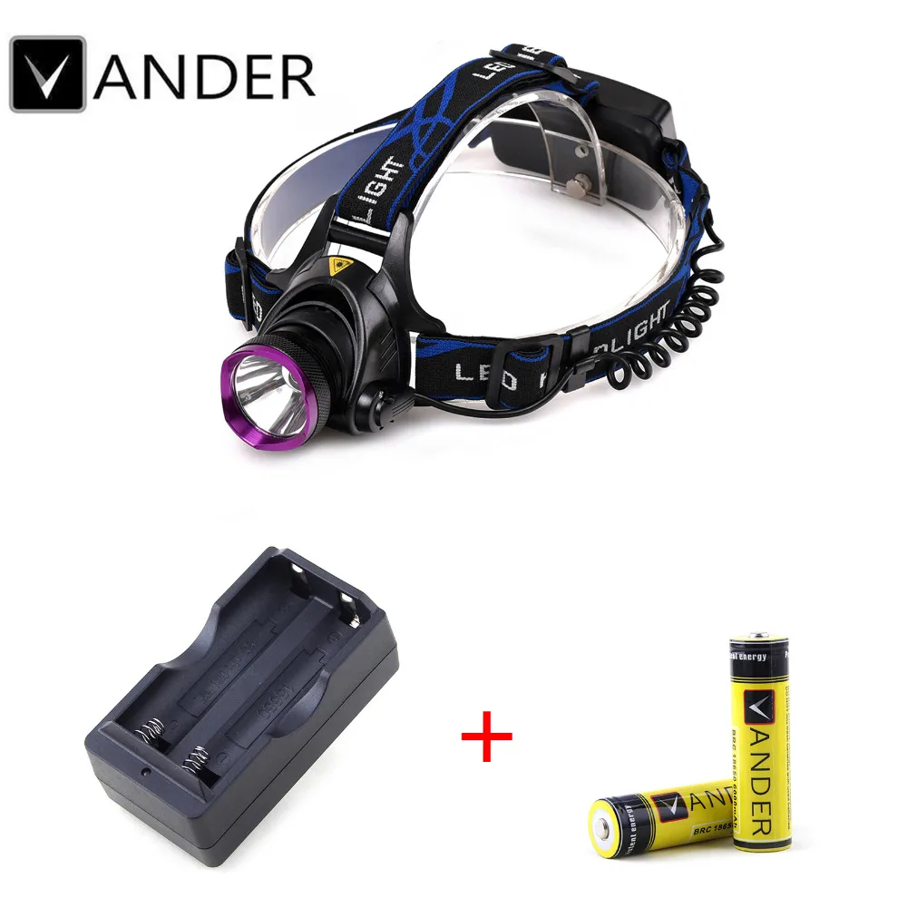 2000LM T6 Diving head lamp Waterproof Headlight Led Lighting led Headlamp flashlight light Torch + 26000mAh 18650 + US charger 99