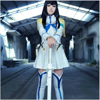 

KILL la KILL Satsuki Kiryuin School Uniform Girls Top Skirt Anime Halloween Cosplay Costumes For Women Custom Made