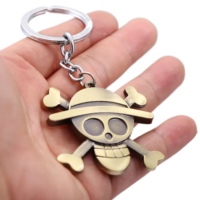Anime One Piece Bronze Key Chain Pendant