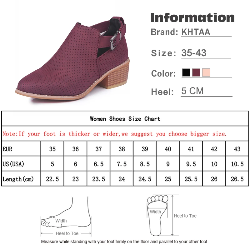 Женские ботильоны на полой подошве с пряжкой, женские короткие ботинки с острым носком и вышивкой, Повседневная дышащая женская обувь на квадратном каблуке размера плюс