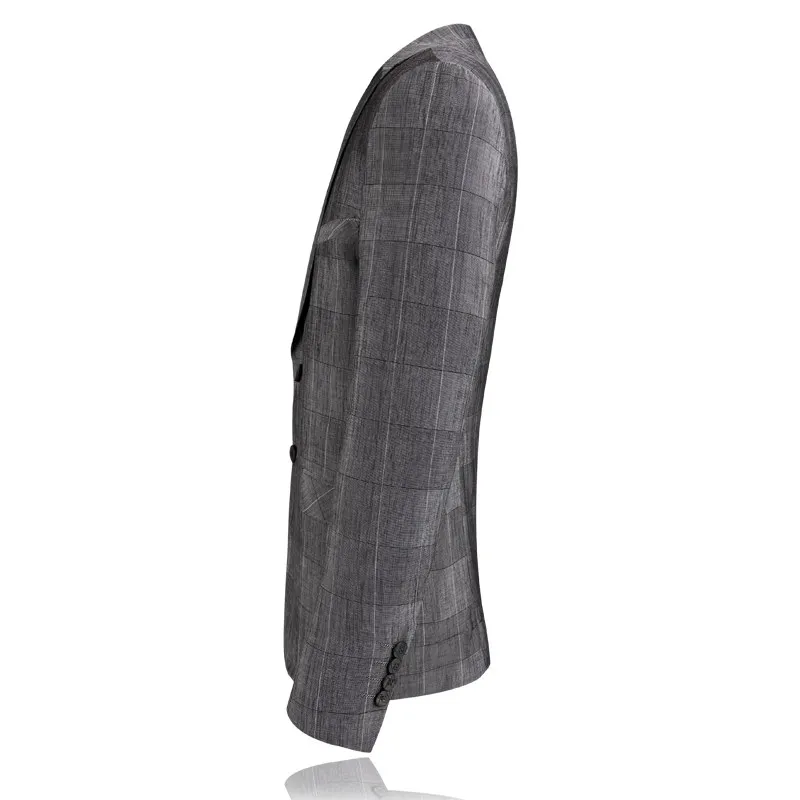Moownuc Новый Для мужчин пиджаки Для мужчин Бизнес Повседневное серые пиджаки Homme Slim Fit Осень Одежда высшего качества негабаритных пальто S-3XL