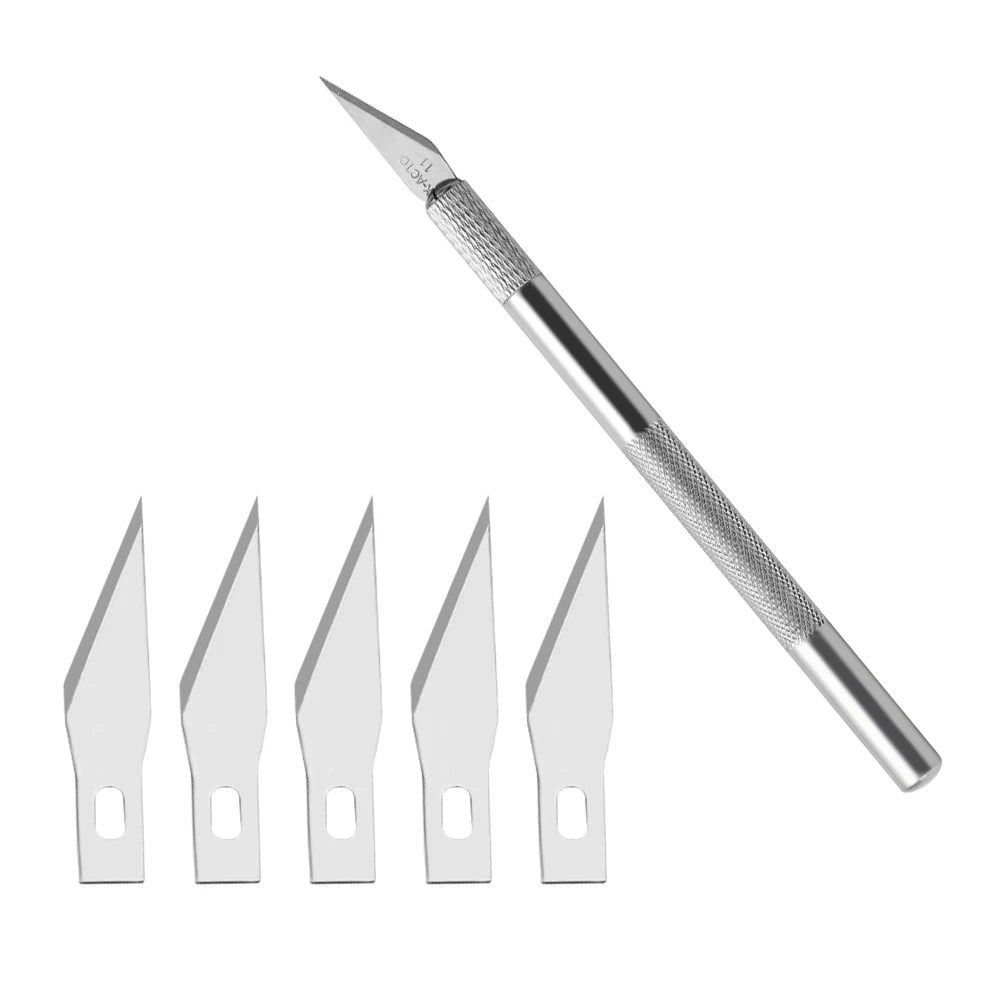 DAYFULI, новинка, с коробкой, модель инструмента, 13 лезвий, полимерная глина, многофункциональная ручка, нож s, металлический нож для скальпеля, набор инструментов, рукоятки ножа - Цвет: 6 Blades